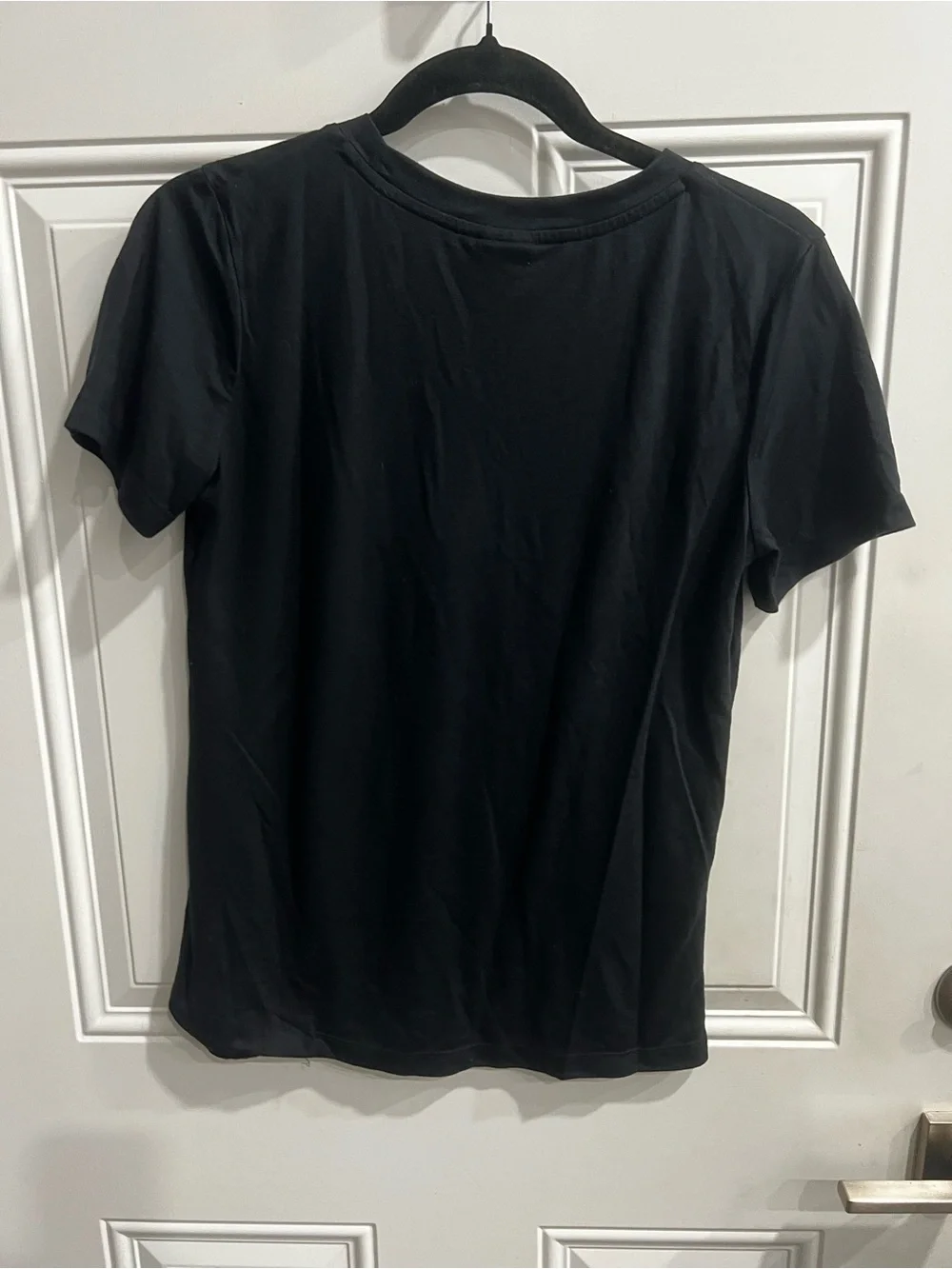 Nike Black Short Sleeve Tee with White Swoosh Logo